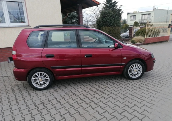 Mitsubishi Space Star cena 7400 przebieg: 213000, rok produkcji 2004 z Międzychód małe 154